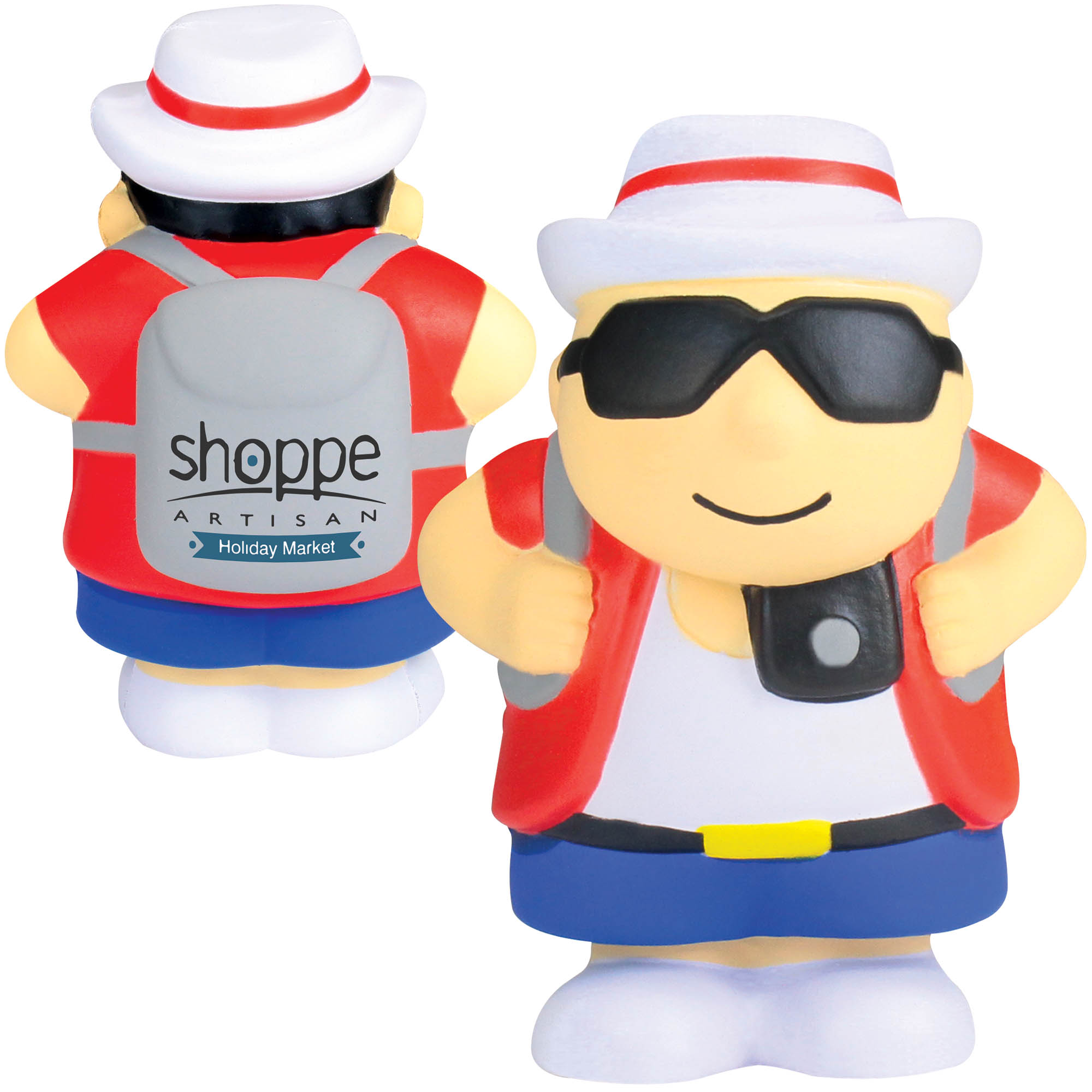 Personnage touriste anti-stress