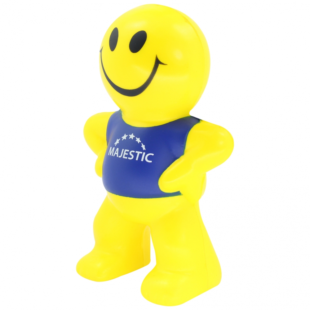 Personnage anti-stress smiley 102 mm — vue 3