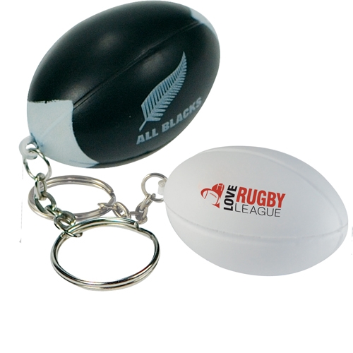 Porte-clés ballon de rugby 55 mm — vue 4