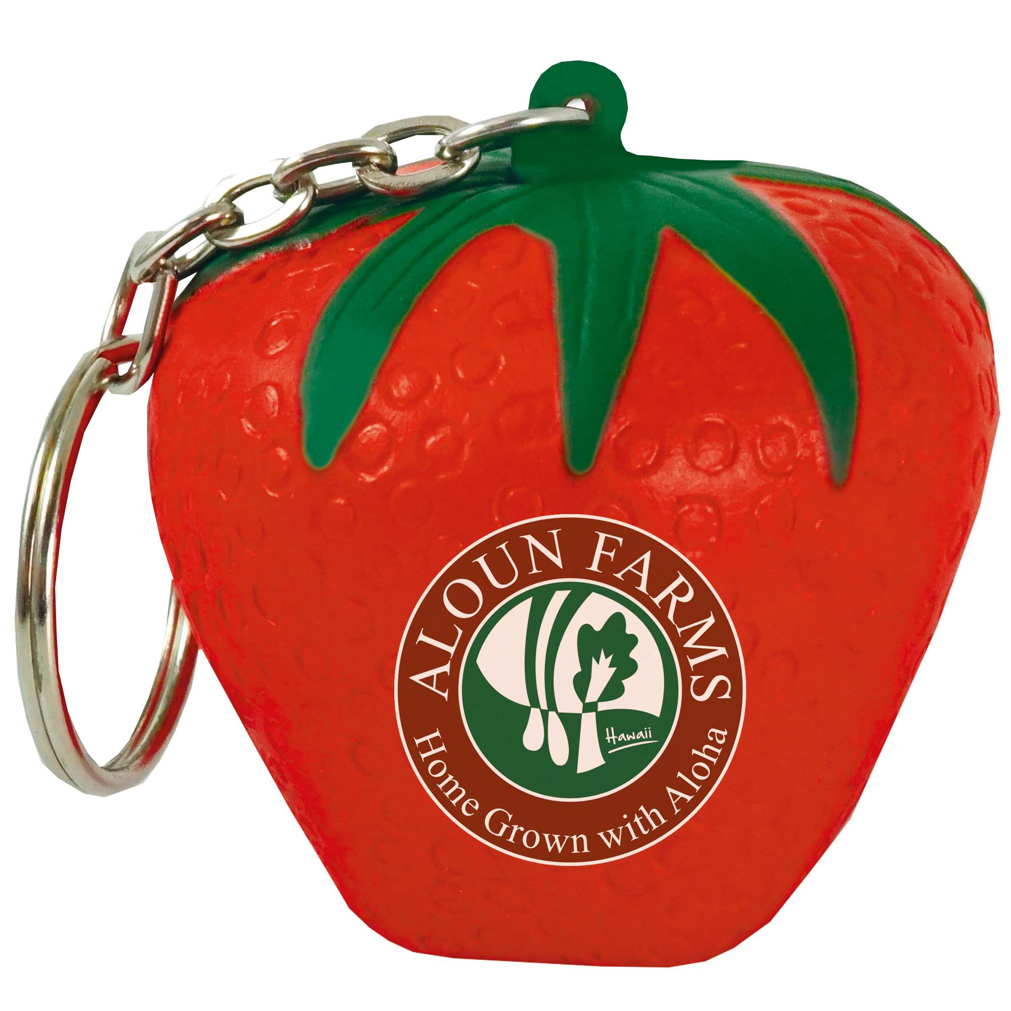 Porte-clés fraise anti-stress 48 mm — vue 1