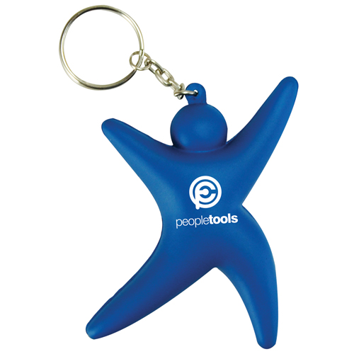 Porte-clés gymnaste anti-stress 77 mm — vue 2