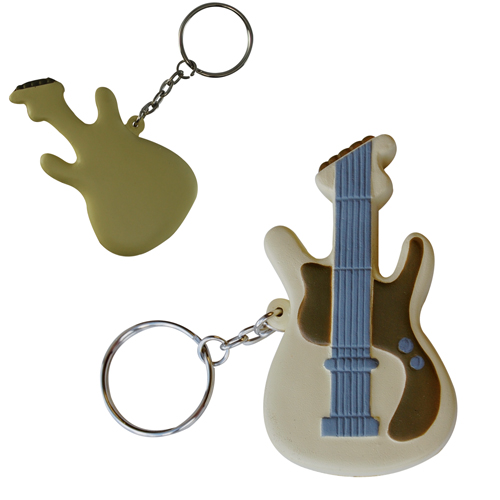 Porte-clés guitare anti-stress 70 mm — vue 1
