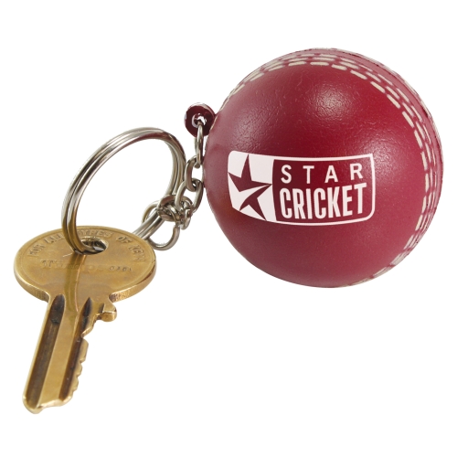 Porte-clés balle de cricket 38 mm — vue 1