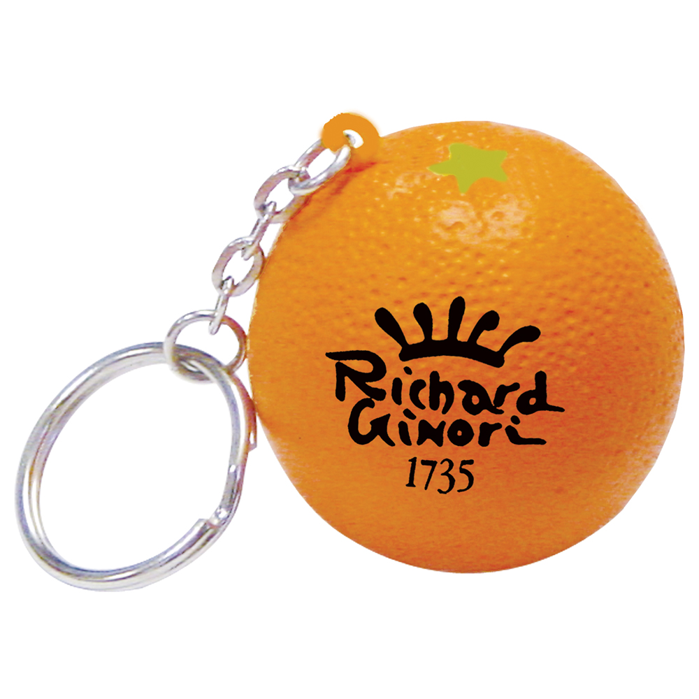 Porte-clés orange anti-stress 43 mm — vue 1