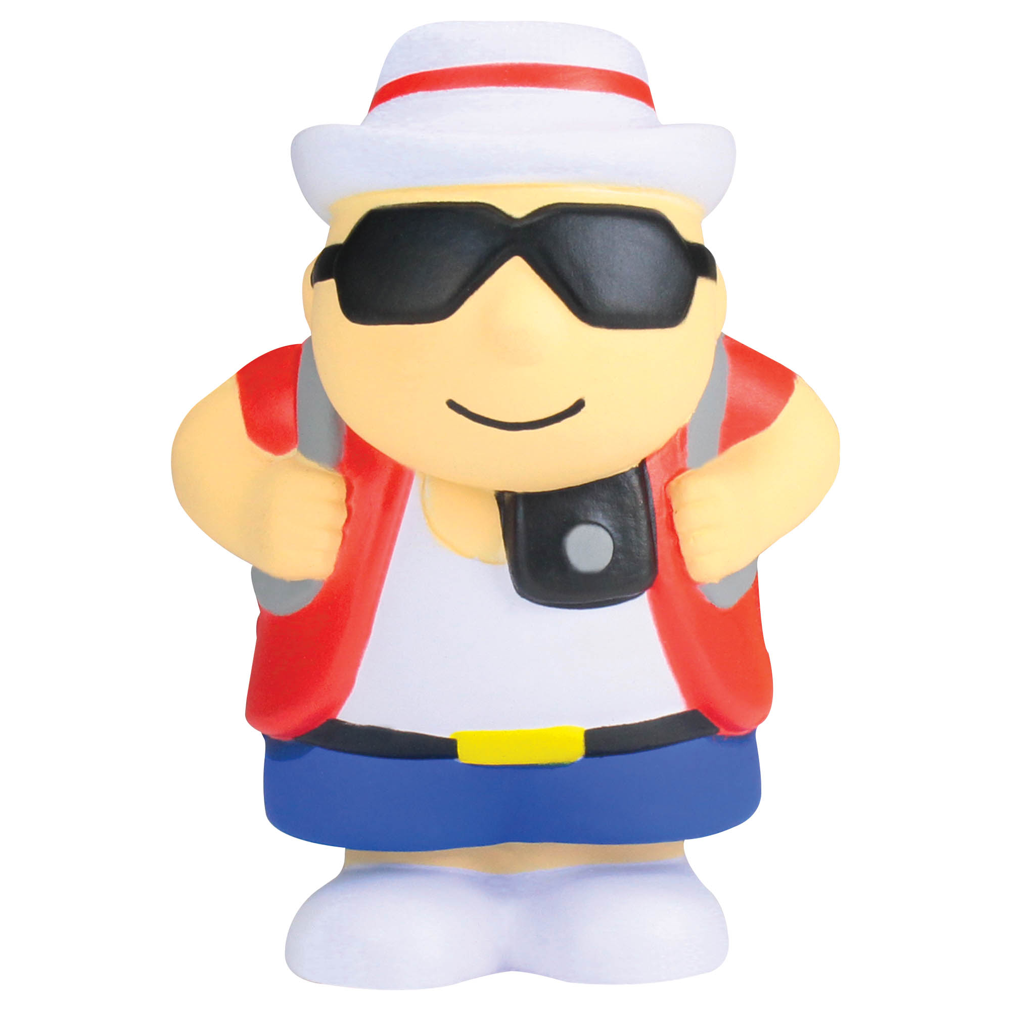 Personnage touriste anti-stress 84 mm — vue 1