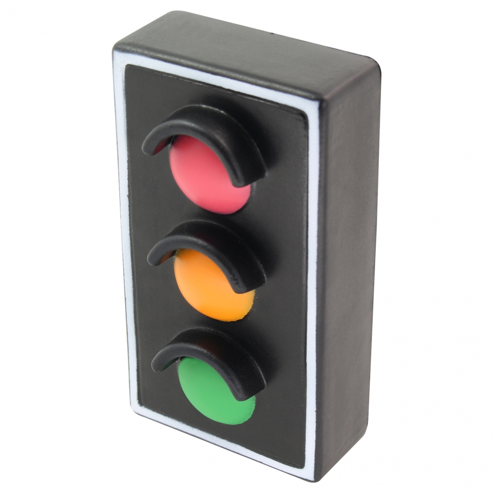 Feu tricolore anti-stress 100 mm — vue 3