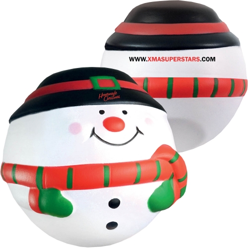 Bonhomme de neige anti-stress 63 mm — vue 1