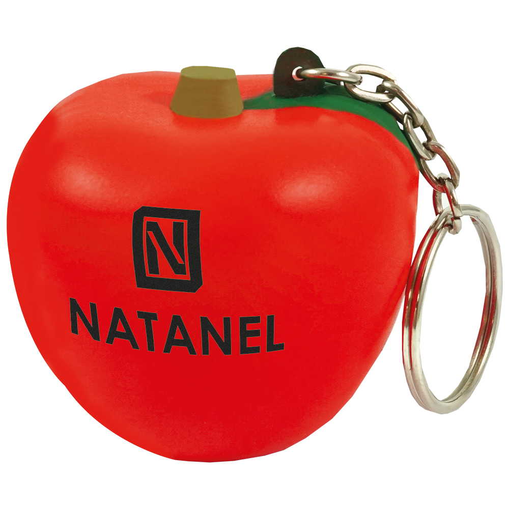 Porte-clés pomme anti-stress 45 mm — vue 1
