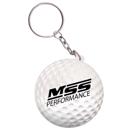 Porte-clés balle de golf anti-stress 38 mm — vue 1