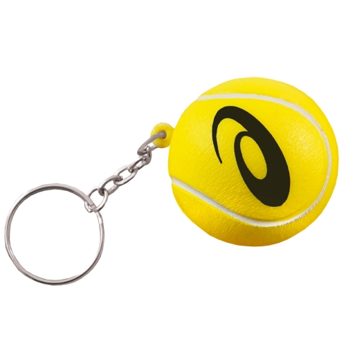 Porte-clés balle de tennis anti-stress 38 mm — vue 1