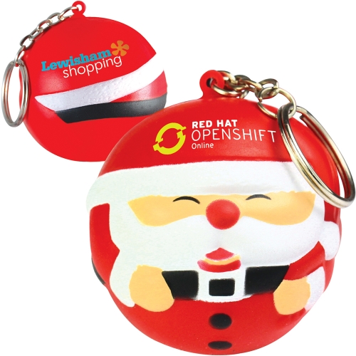 Porte-clés Père Noël anti-stress 52 mm — vue 1