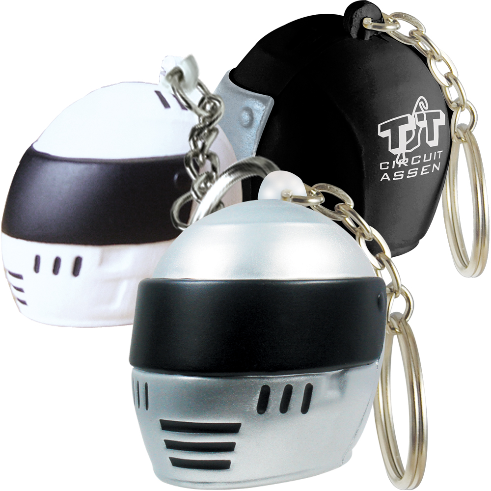 Porte-clés casque intégral anti-stress 40 mm — vue 1