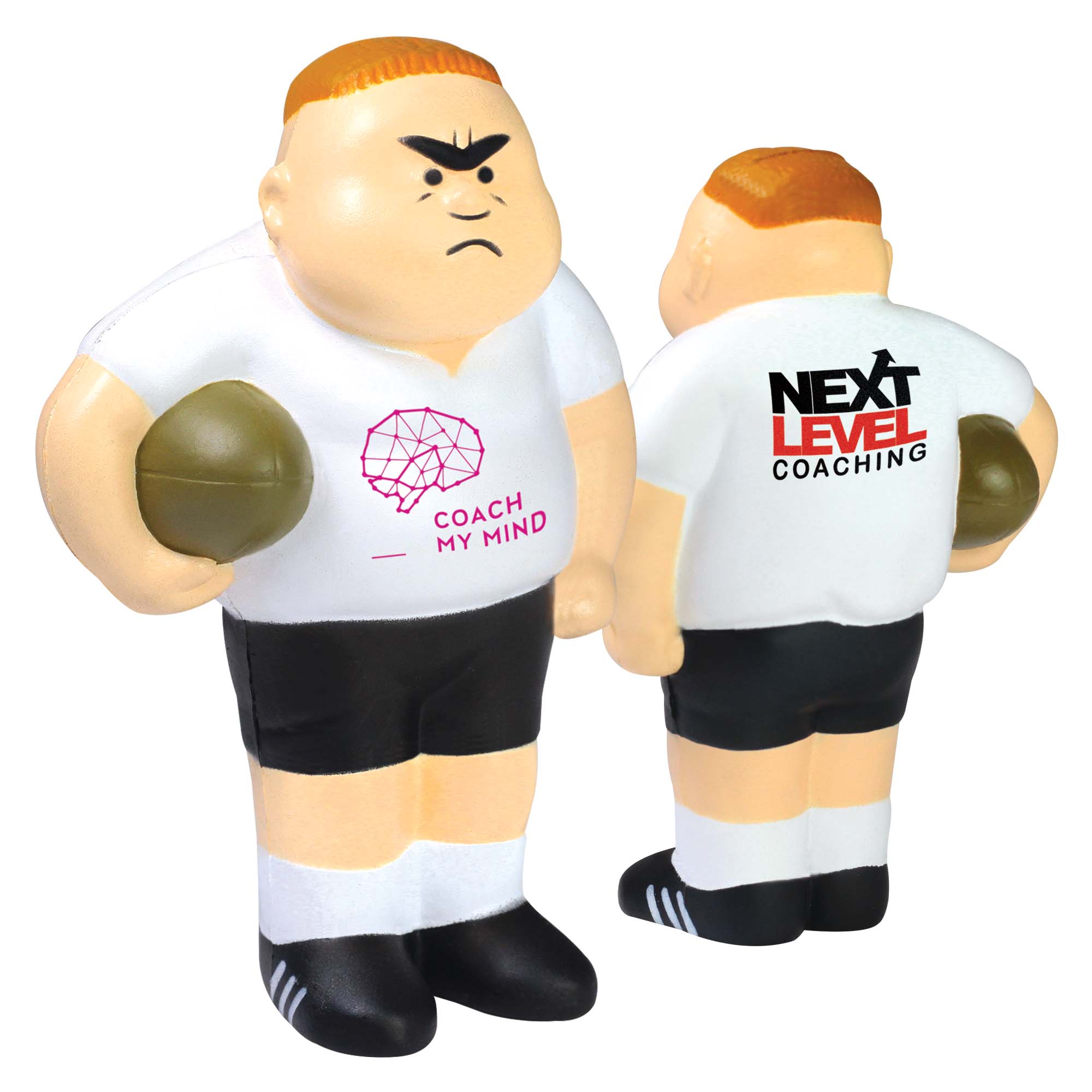 Joueur de rugby anti-stress 110 mm — vue 1