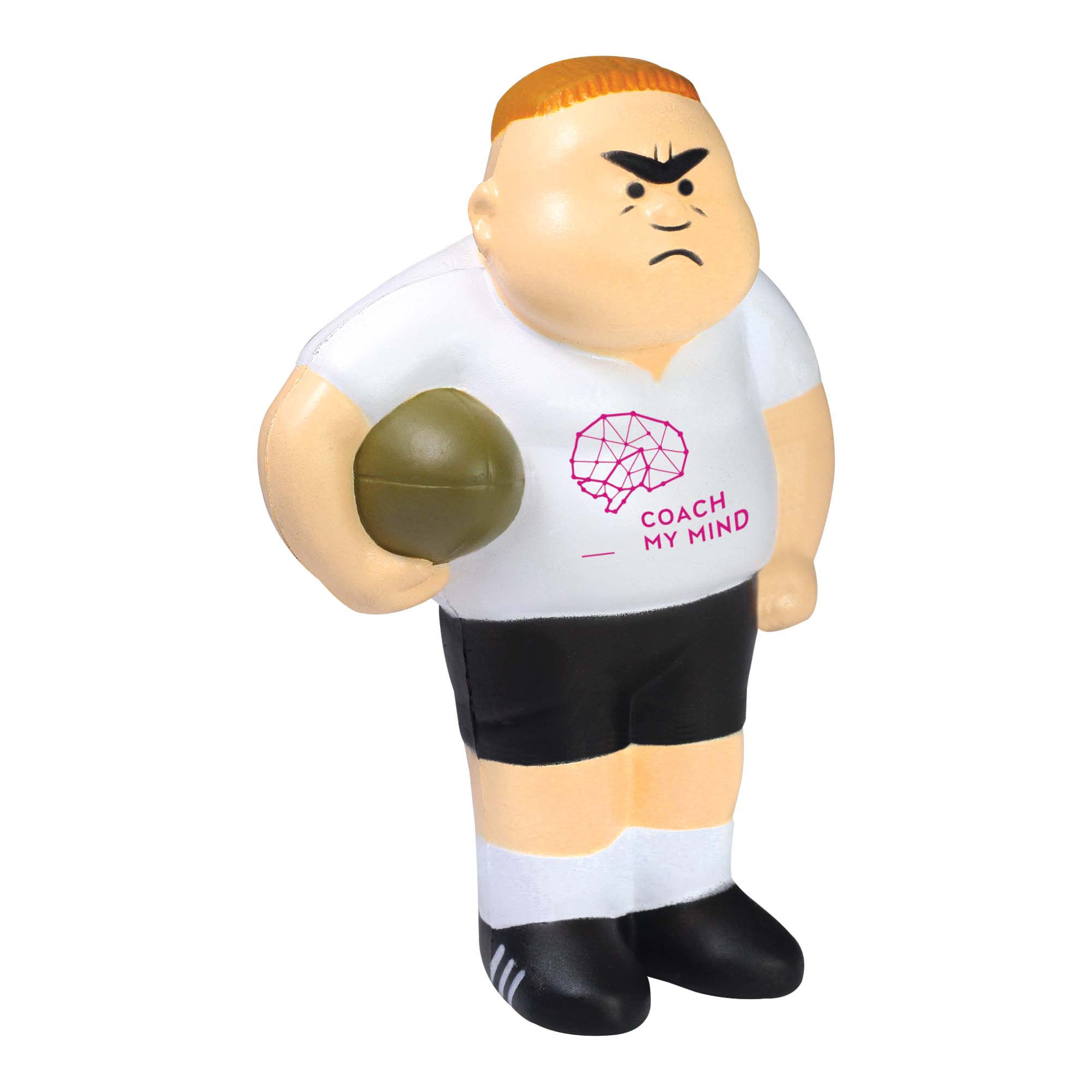 Joueur de rugby anti-stress 110 mm — vue 2