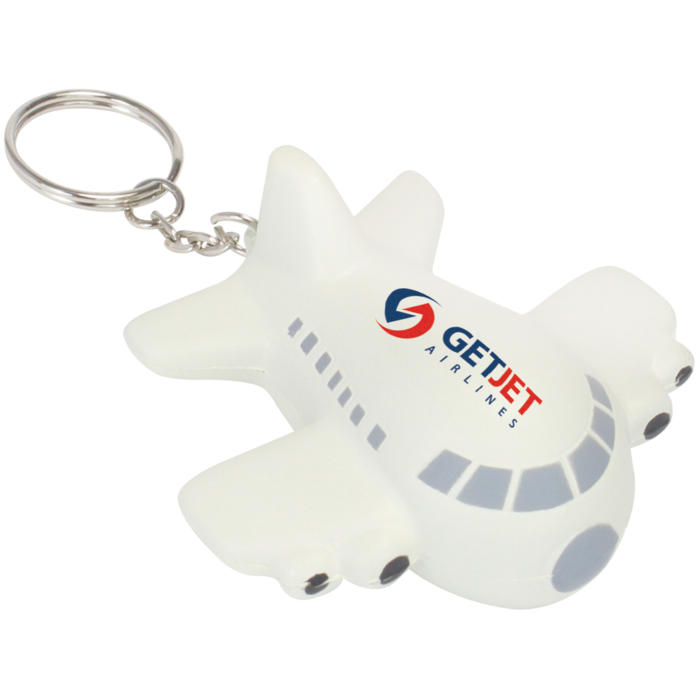 Porte-clés avion anti-stress 68 mm — vue 1