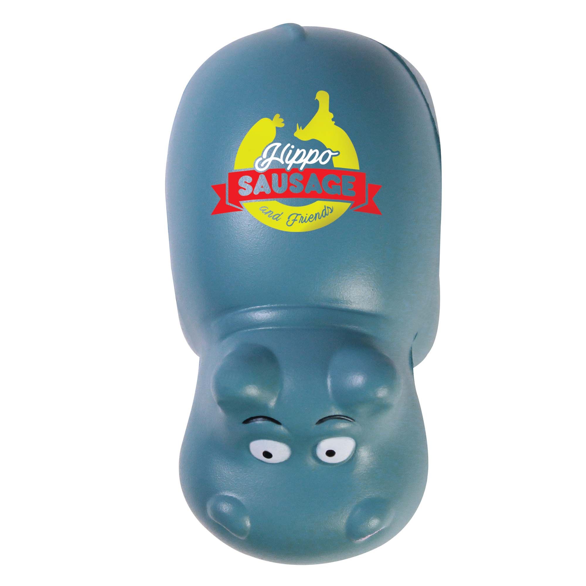Hippopotame anti-stress 97 mm — vue 3